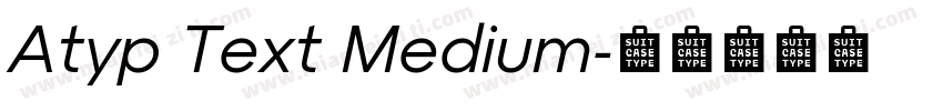 Atyp Text Medium字体转换